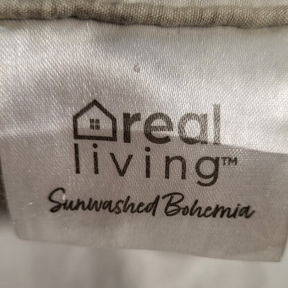 Emroidered colorful butterfly throw pillow 16x16 -Real living - Picture 2 of 5